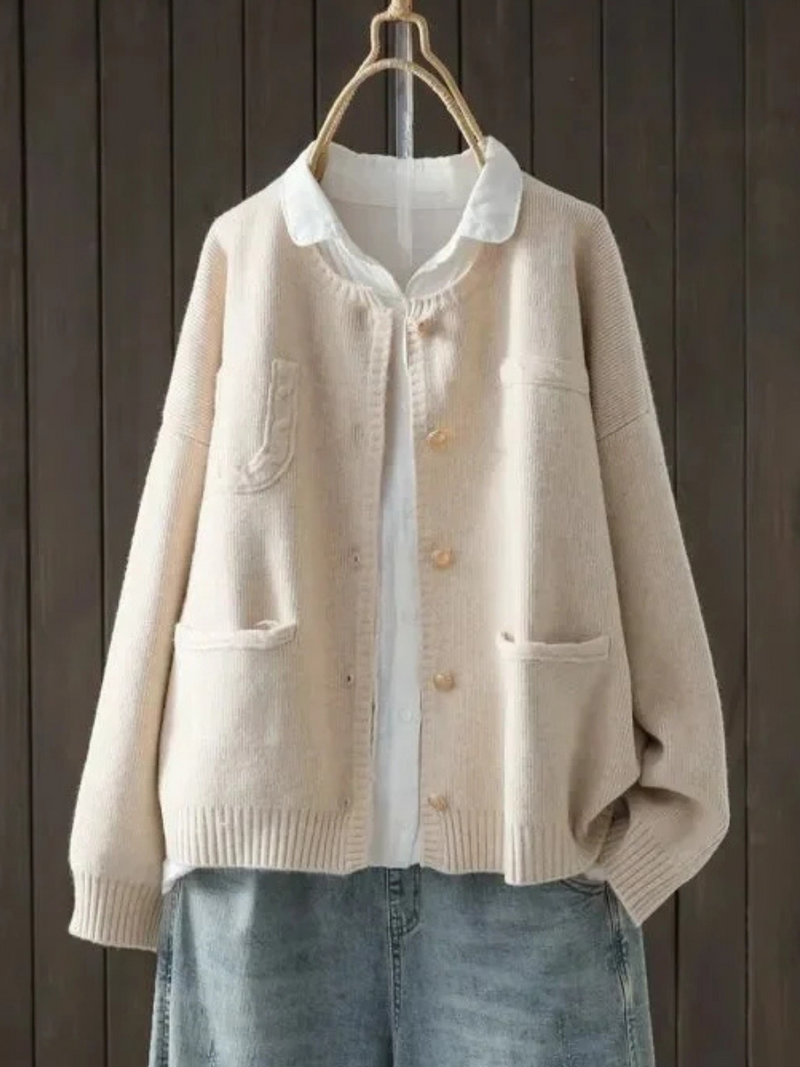 Romy | Women's Winter Cardigan – Relaxed Fit Knit with Pockets