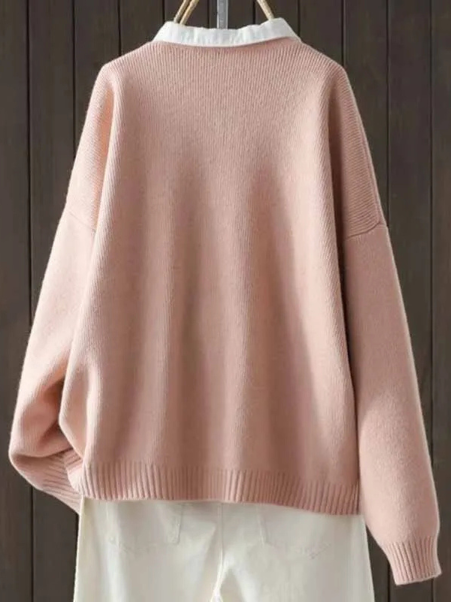 Romy | Women's Winter Cardigan – Relaxed Fit Knit with Pockets view 4