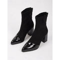 Beatrix | Women's Block Heel Ankle Boots – Cap Toe Chunky Heel Booties