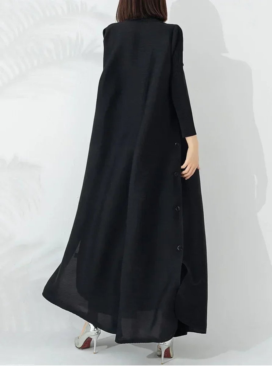 Esme | Women's Winter Coat – Belted A-Line Longline view 5