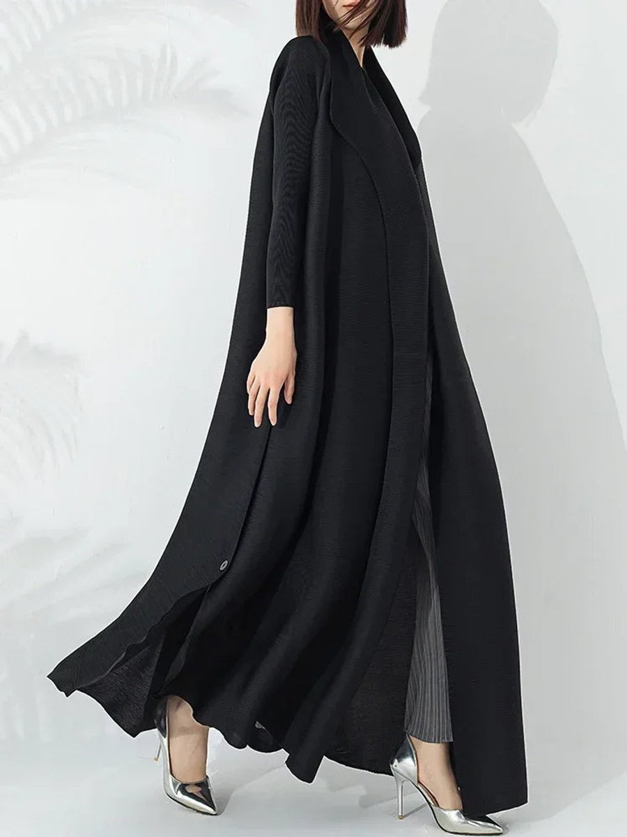 Esme | Women's Winter Coat – Belted A-Line Longline view 6