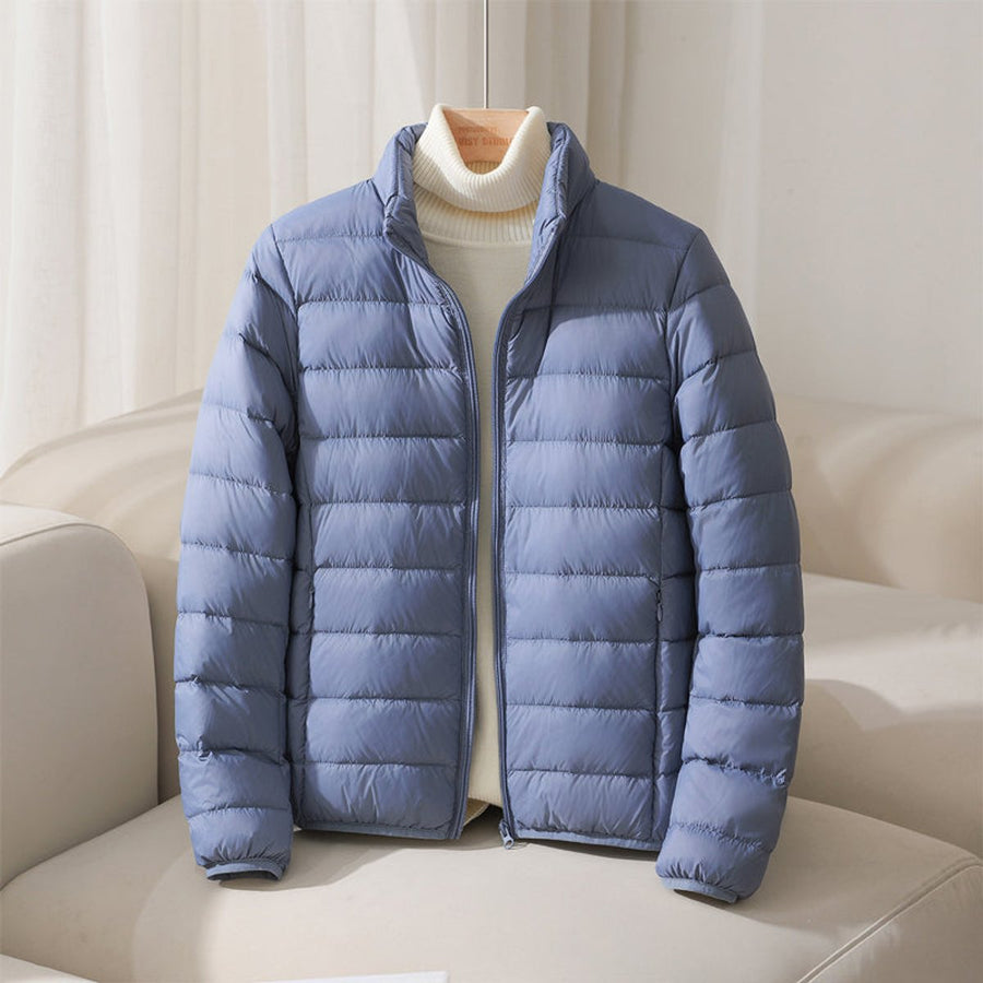 Naomi | Women's Puffer Jacket – Lightweight Quilted Stand Collar view 4