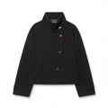 Lucinda | Women's Winter Coat – Wool Stand Collar Asymmetric Button