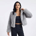 Lorna | Women's Faux Fur Coat – Cropped Short Jacket