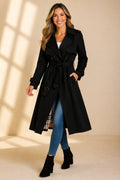 Annabel | Women's Trench Coat – Double-Breasted Belted Long