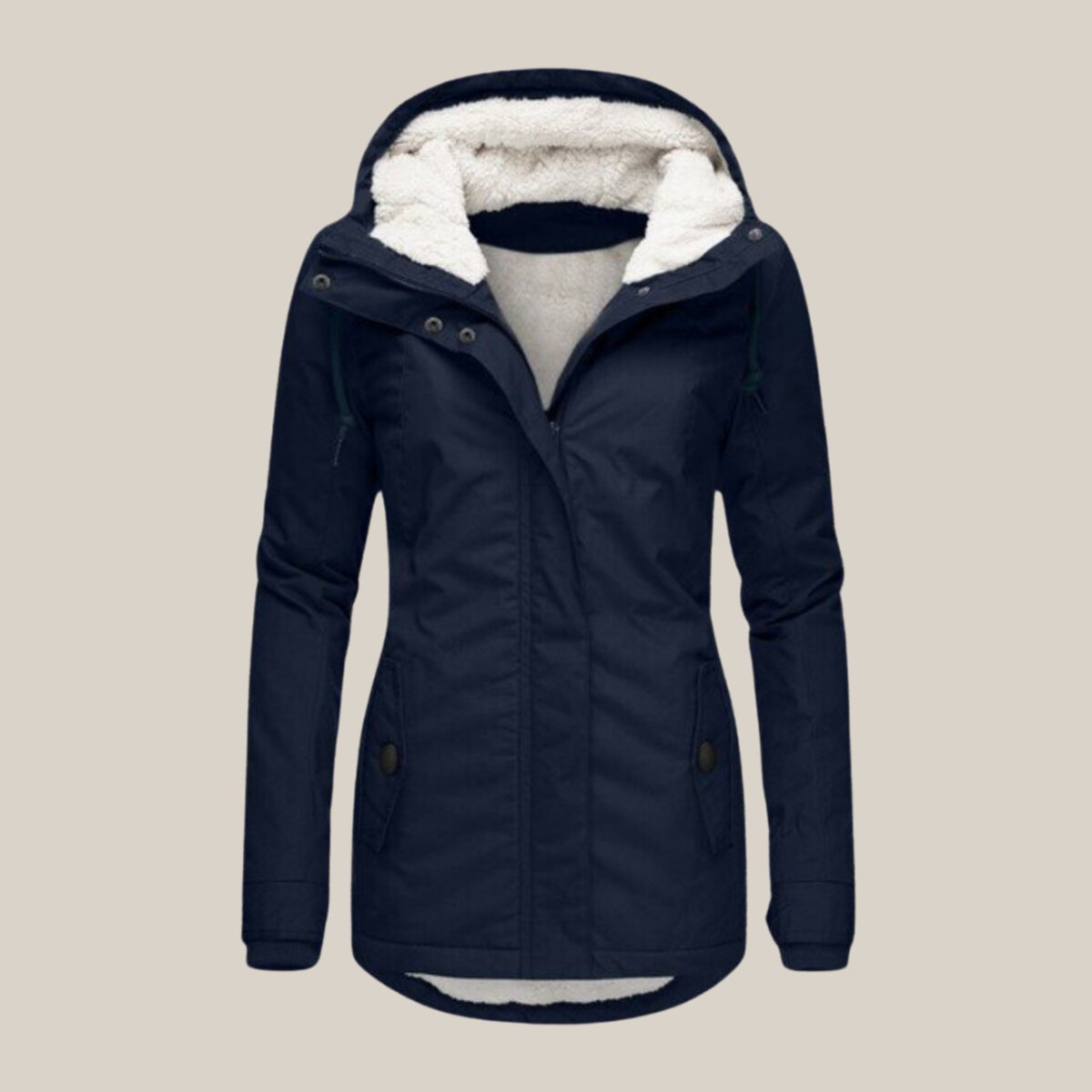 Susannah | Women's Puffer Jacket – Fleece-Lined Hooded Windproof