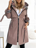 Ivy | Women's Trench Coat – Hooded Waterproof Windproof Zip