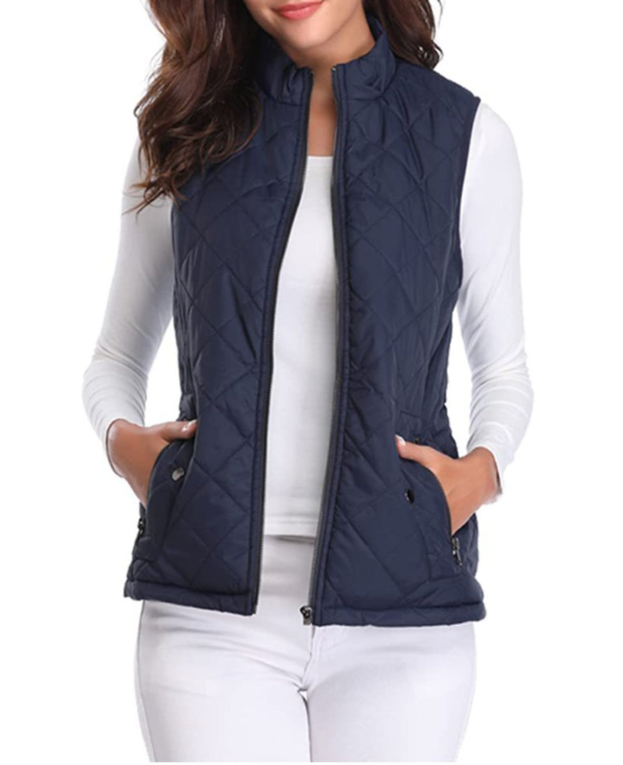 Jocelyn | Women's Puffer Vest – Lightweight Quilted Zip-Up view 10