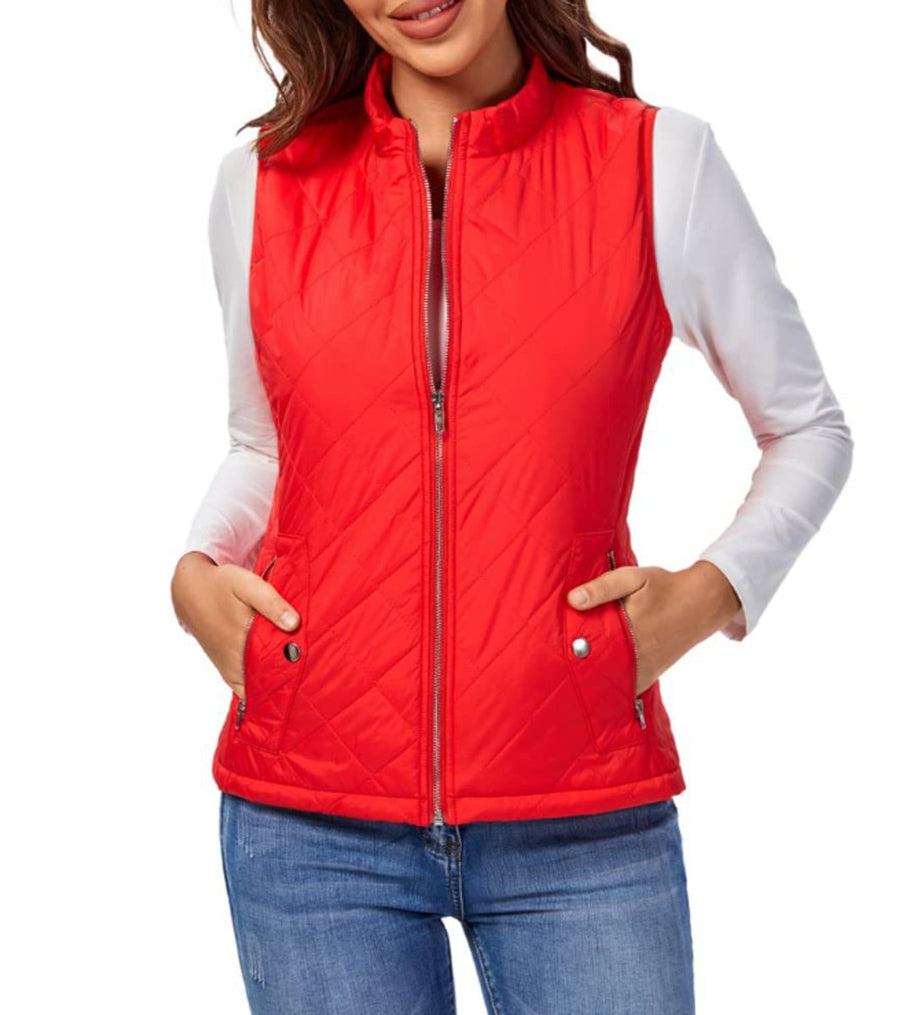 Jocelyn | Women's Puffer Vest – Lightweight Quilted Zip-Up view 11