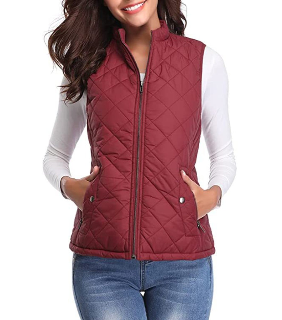 Jocelyn | Women's Puffer Vest – Lightweight Quilted Zip-Up view 5