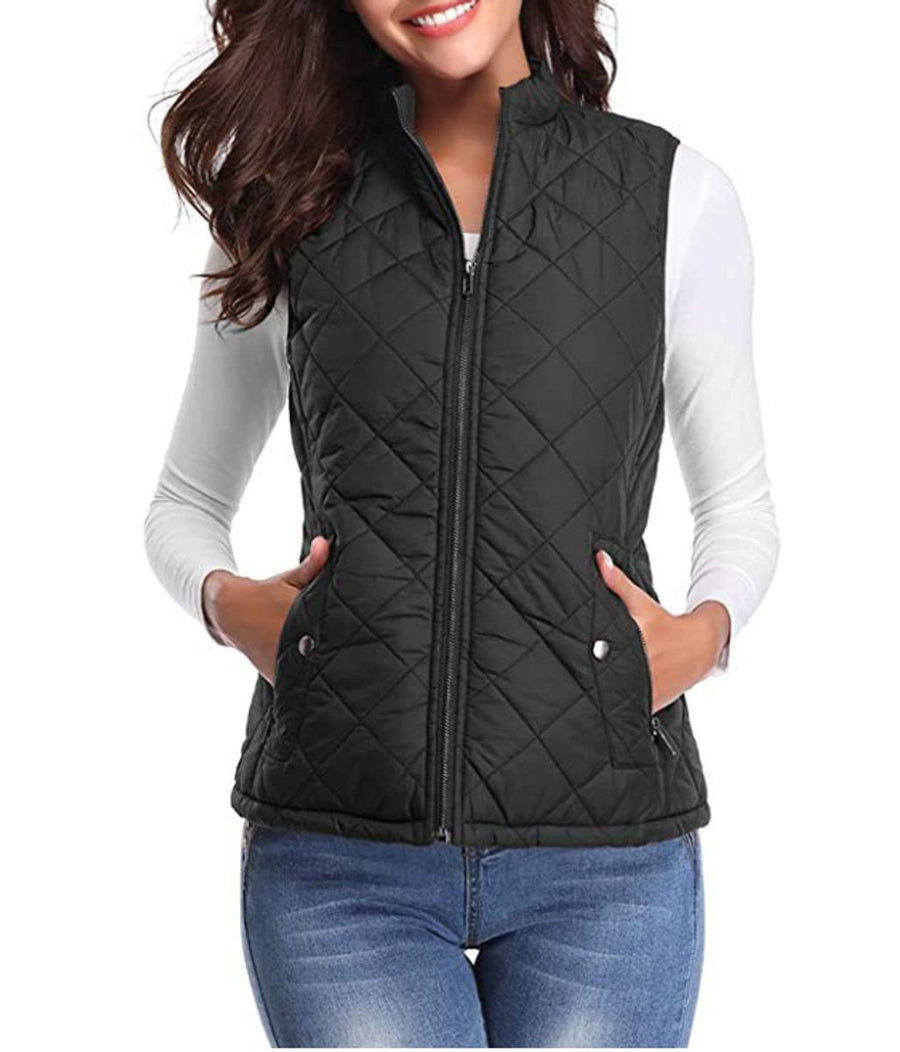 Jocelyn | Women's Puffer Vest – Lightweight Quilted Zip-Up view 6