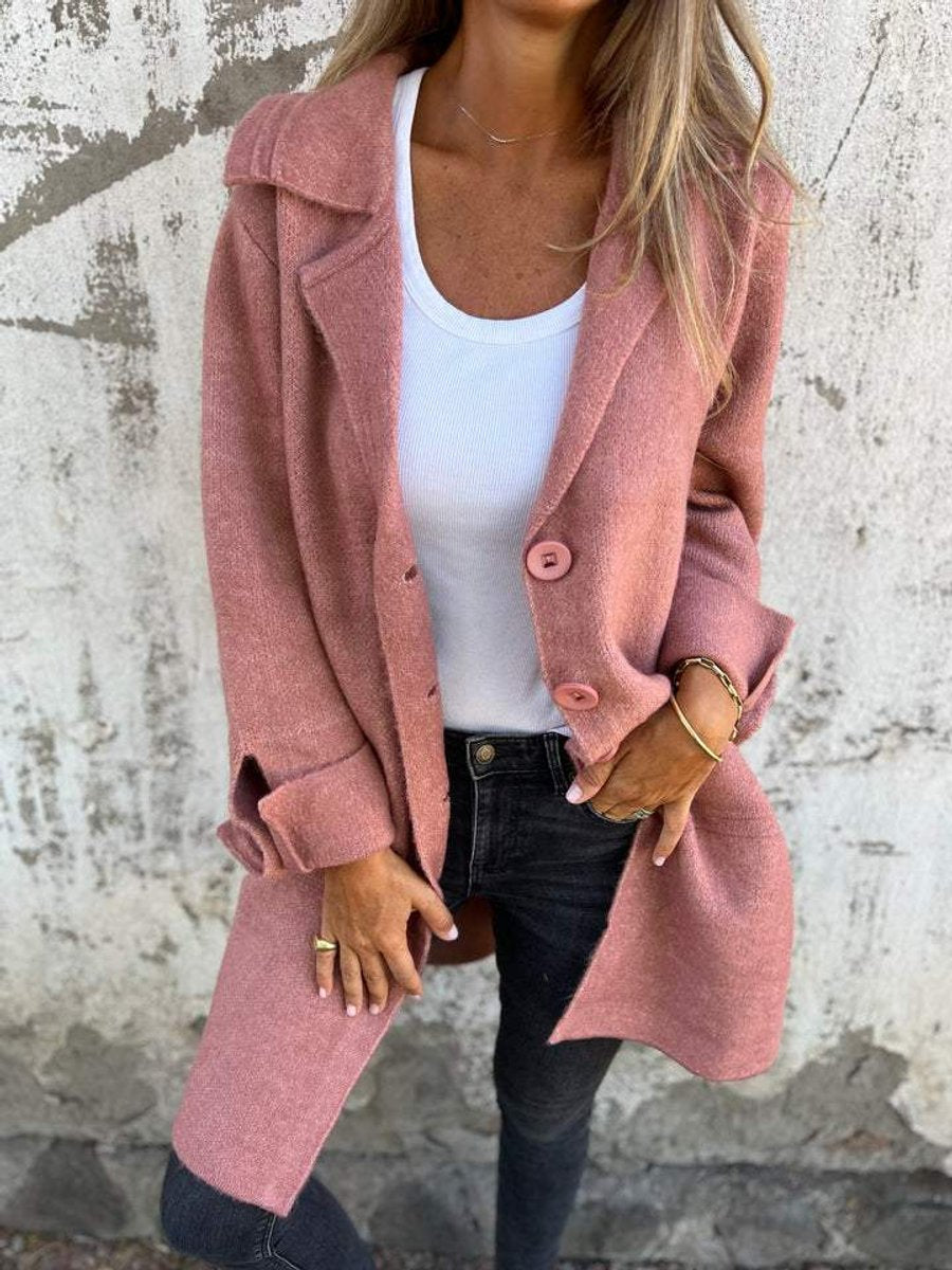 Kitty | Women's Winter Coat – Longline Button-Up Oversized, Plus Size view 1