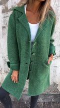 Kitty | Women's Winter Coat – Longline Button-Up Oversized, Plus Size