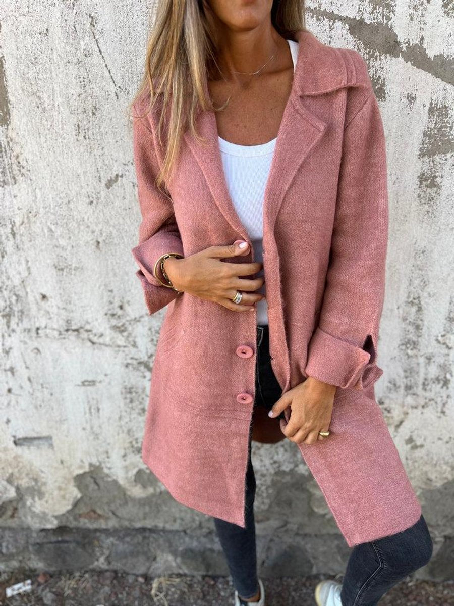 Kitty | Women's Winter Coat – Longline Button-Up Oversized, Plus Size view 2