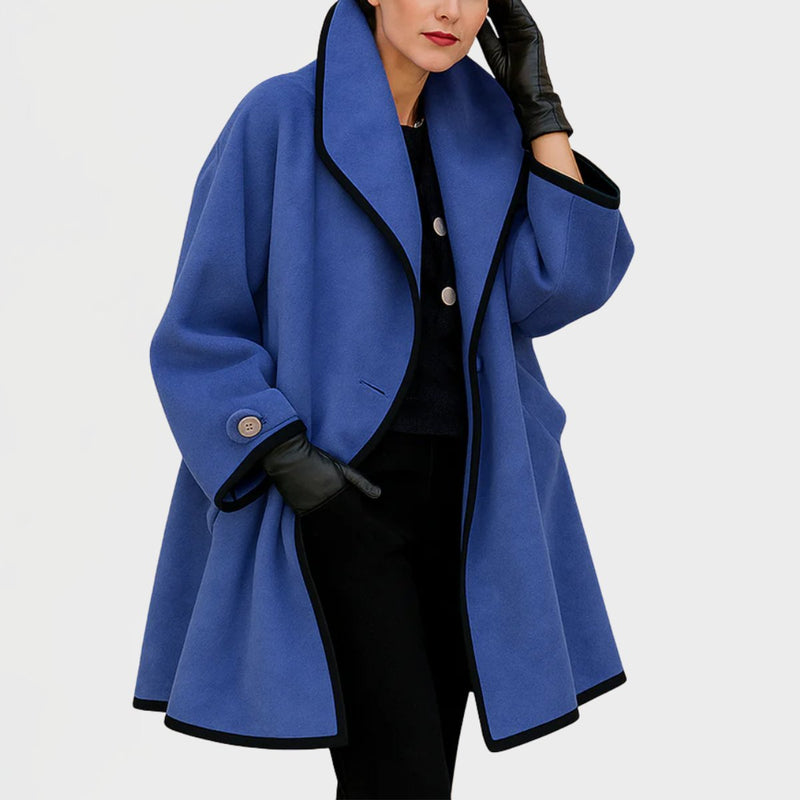Gwendolyn | Women's Winter Coat – Oversized Wool-Blend Swing Coat