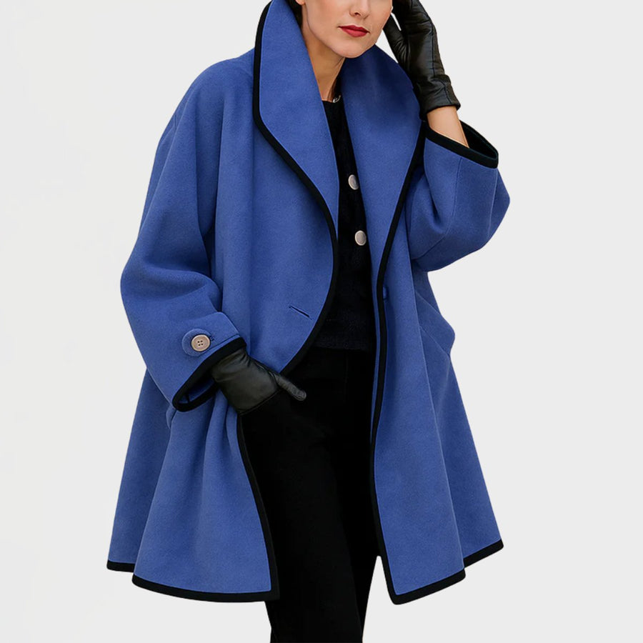 Gwendolyn | Women's Winter Coat – Oversized Wool-Blend Swing Coat view 1