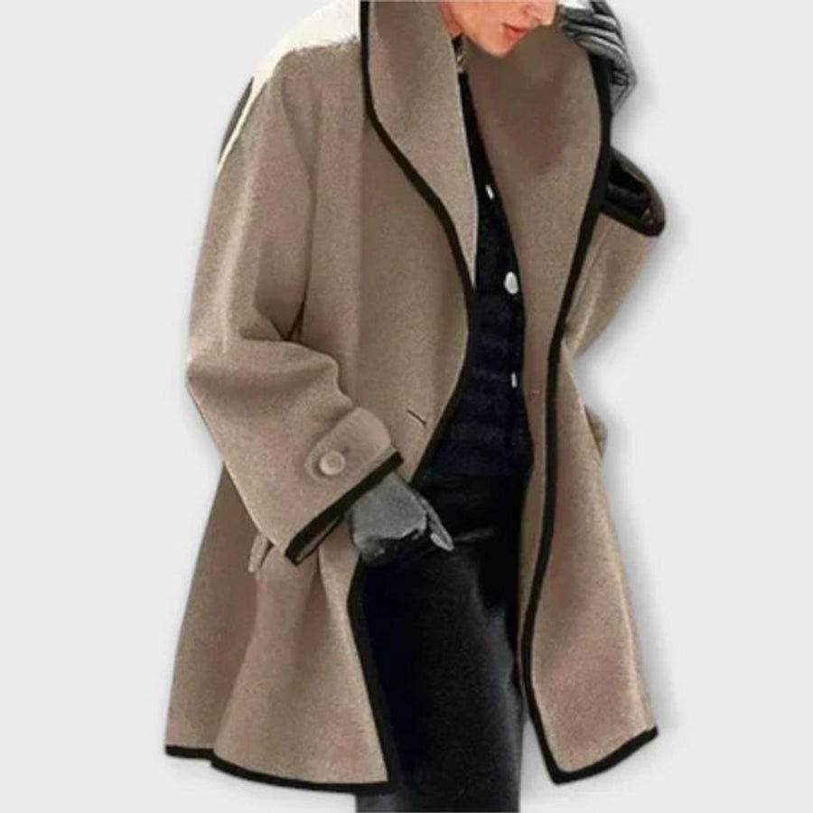 Gwendolyn | Women's Winter Coat – Oversized Wool-Blend Swing Coat view 4