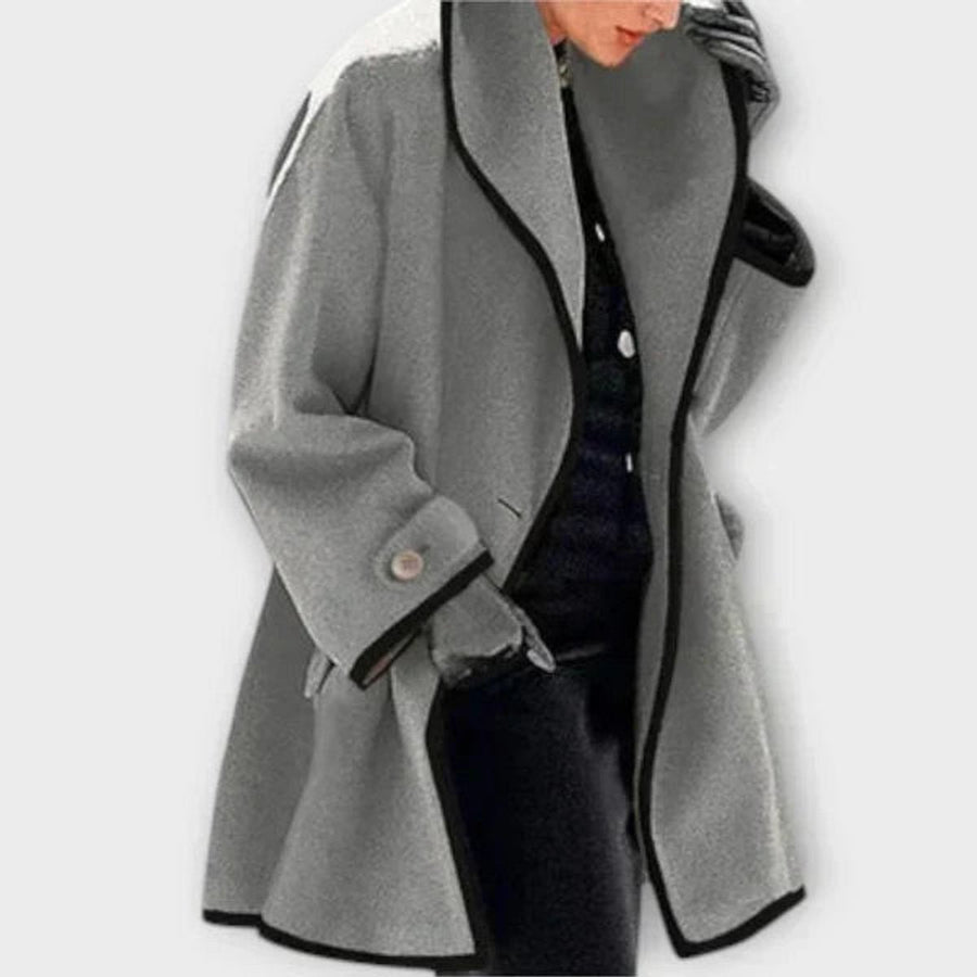 Gwendolyn | Women's Winter Coat – Oversized Wool-Blend Swing Coat view 5