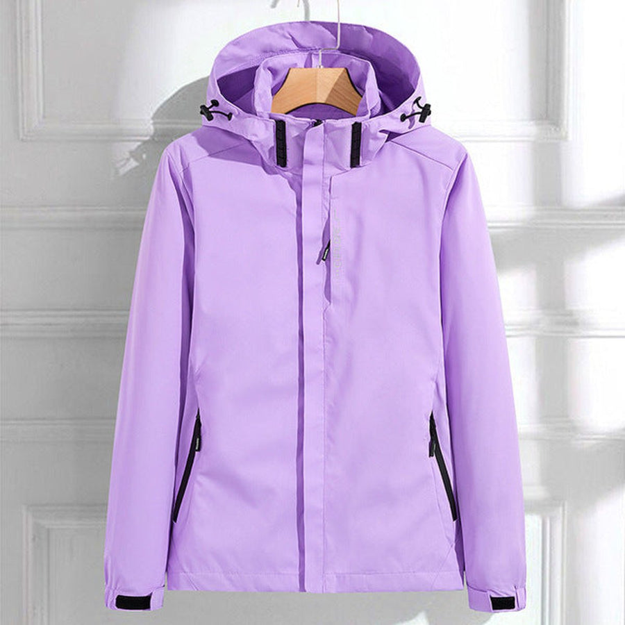 Faye | Women's Rain Jacket – Waterproof Hooded Adjustable Fit view 3