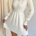 Gwenore | Cable Knit Sweater Dress Mini A-Line