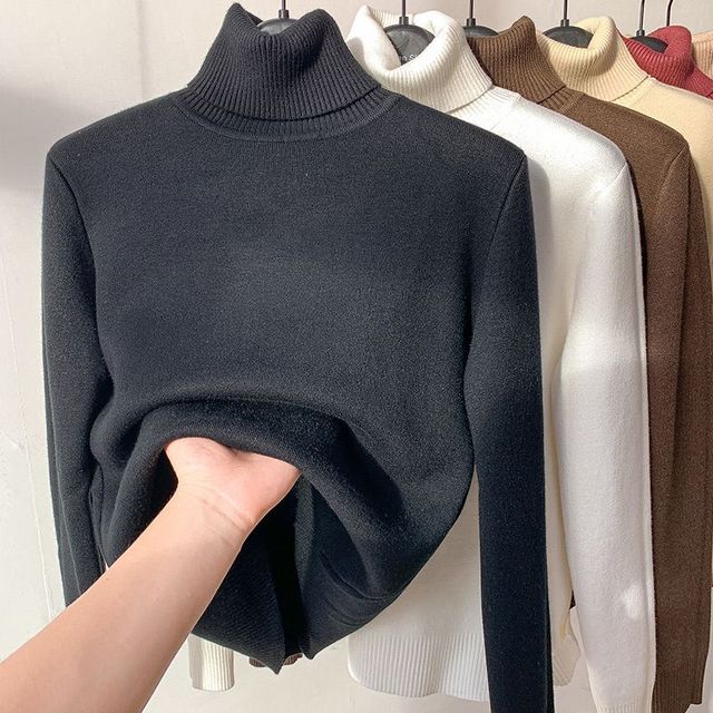 Briony | Women's Winter Sweater – Fleece-Lined Turtleneck view 5