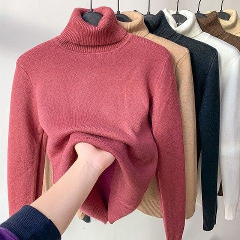 Briony | Women's Winter Sweater – Fleece-Lined Turtleneck view 6